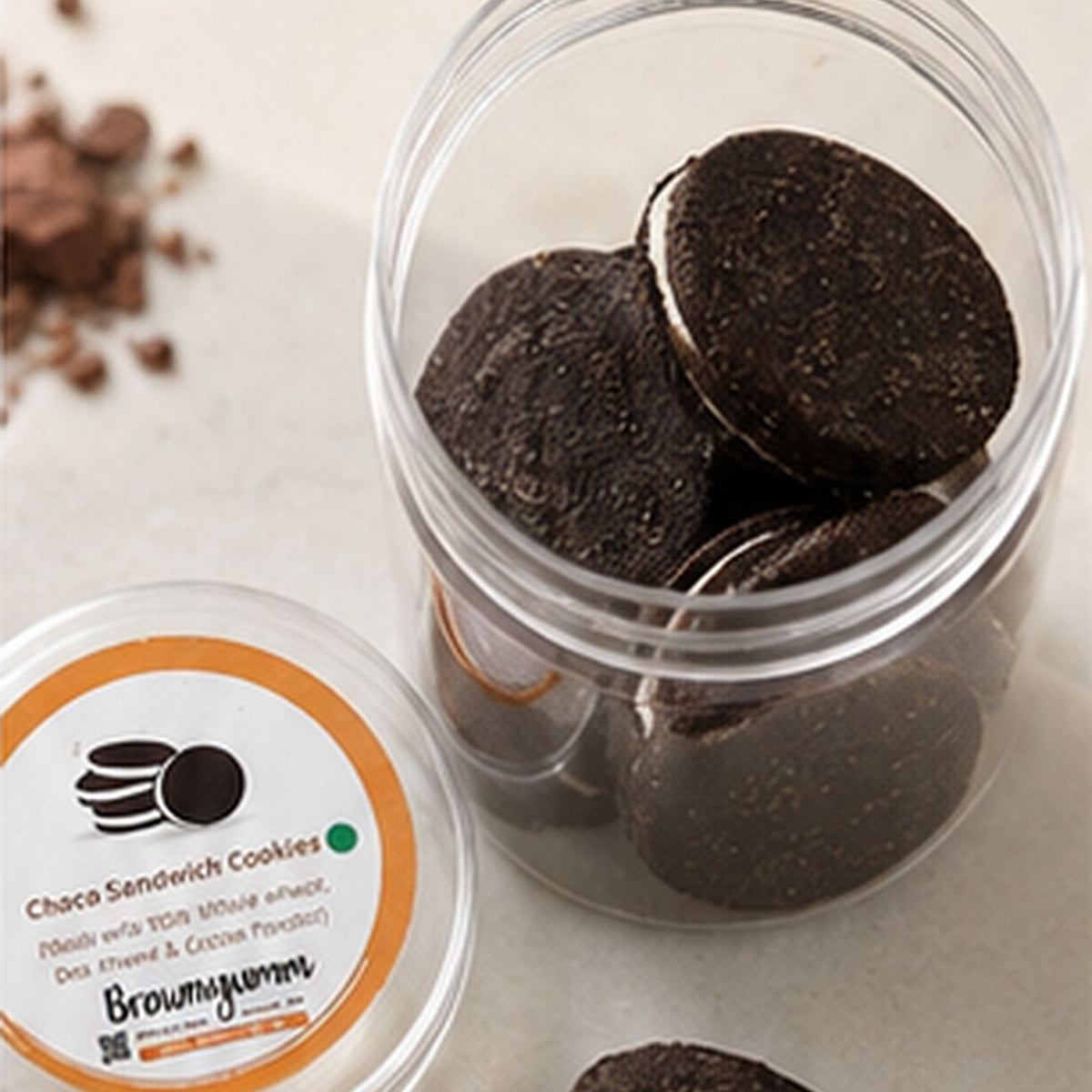 Whole Wheat Chocolate Sandwich Eggless Cookie Jar ( 175 gm)