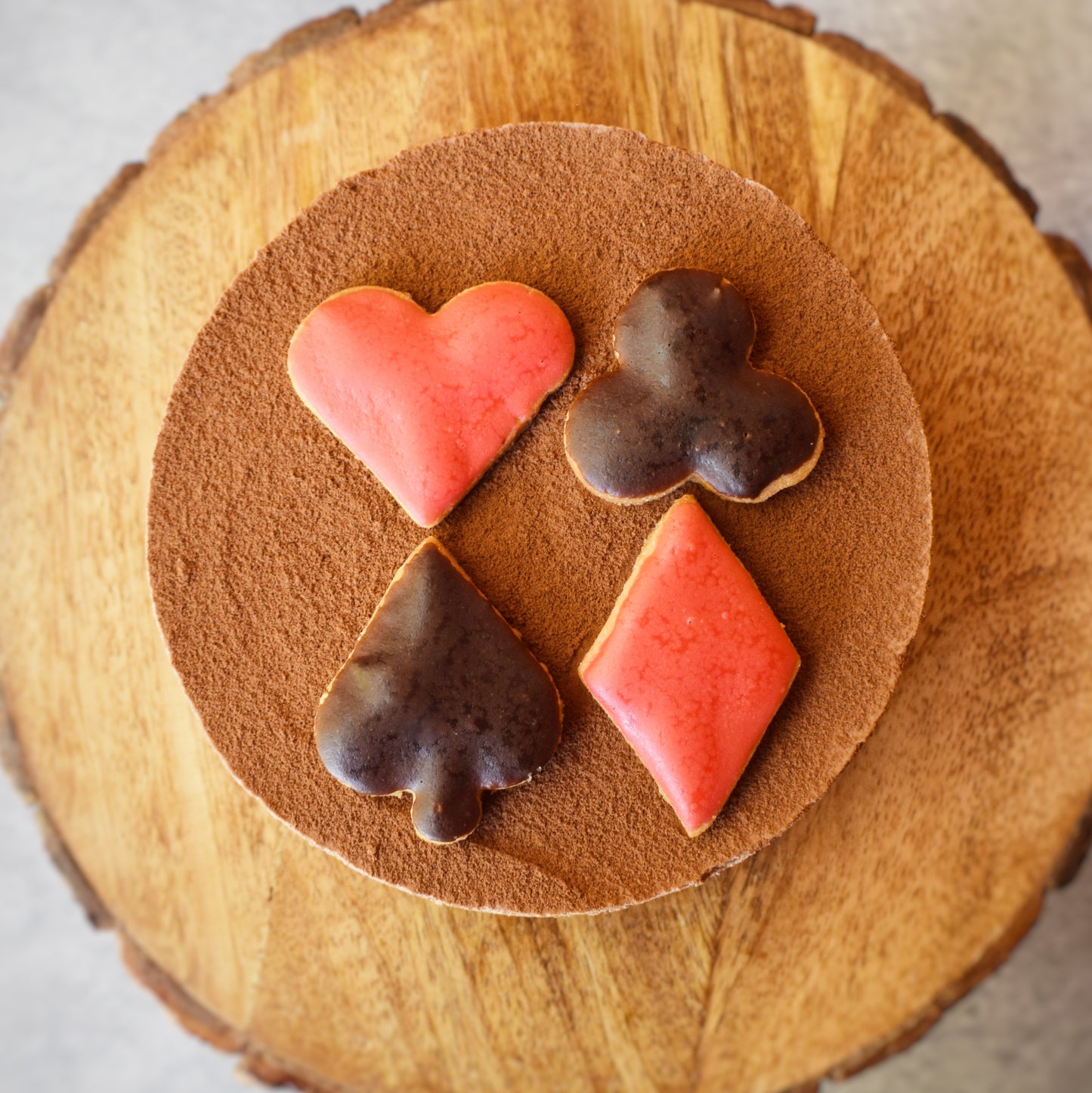 Poker Chocolate Mousse Cake (Eggless)