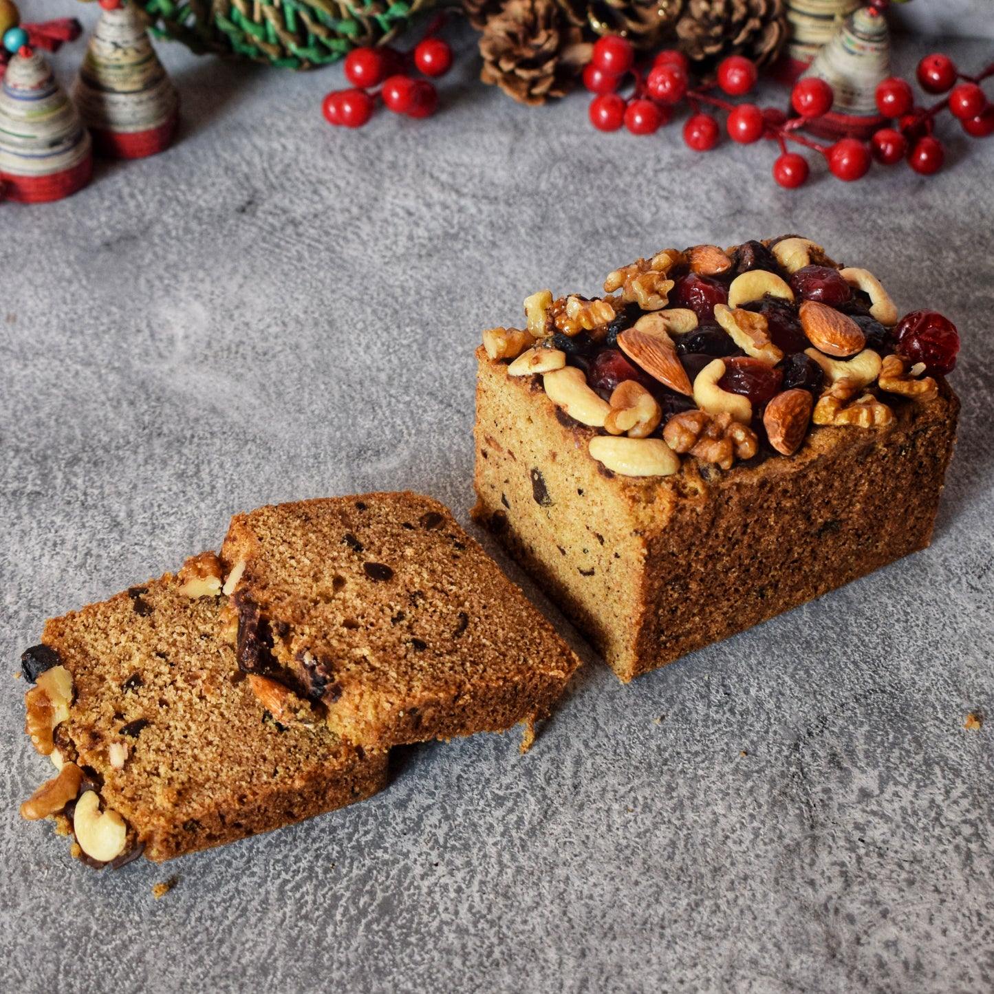 Whole wheat Plum Cake (Contains Rum)