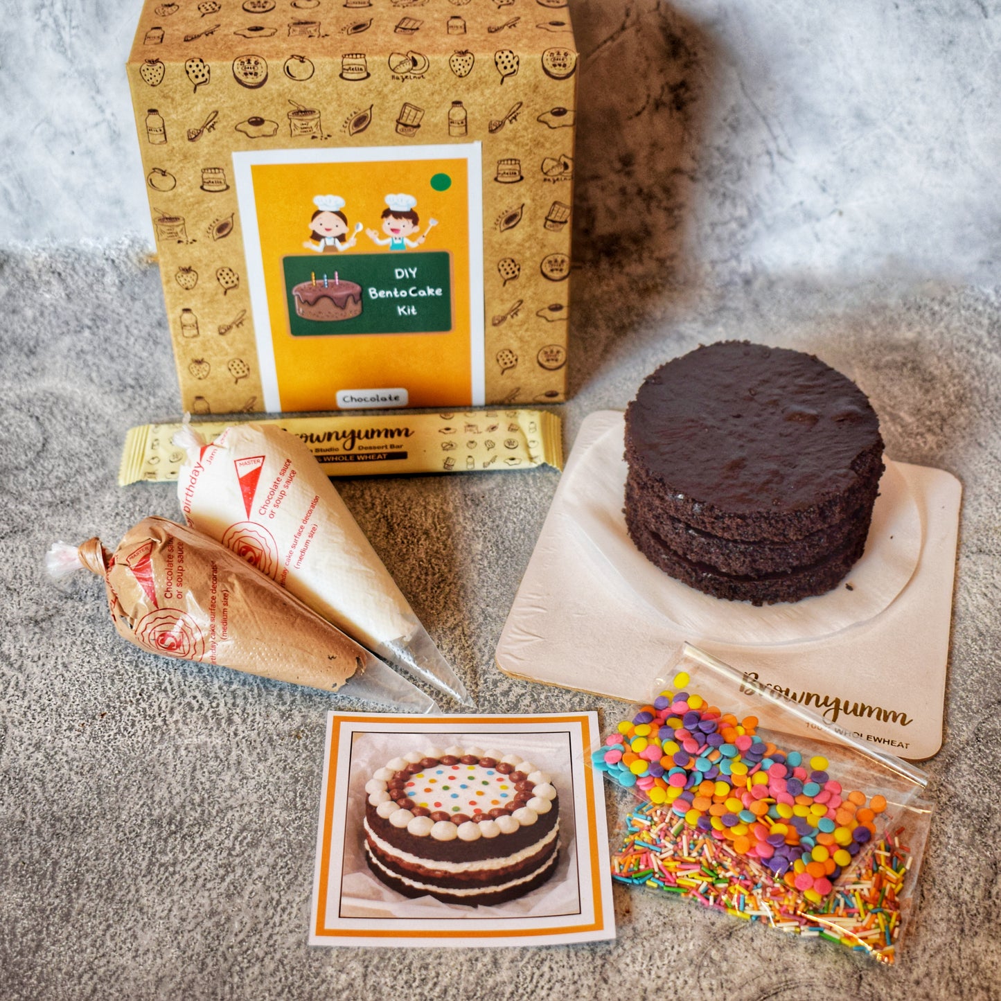 DIY Eggless Bento Cake Kit (350 gm )