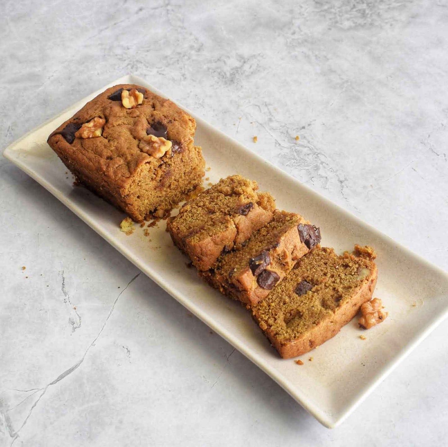 Banana Walnut Teacake