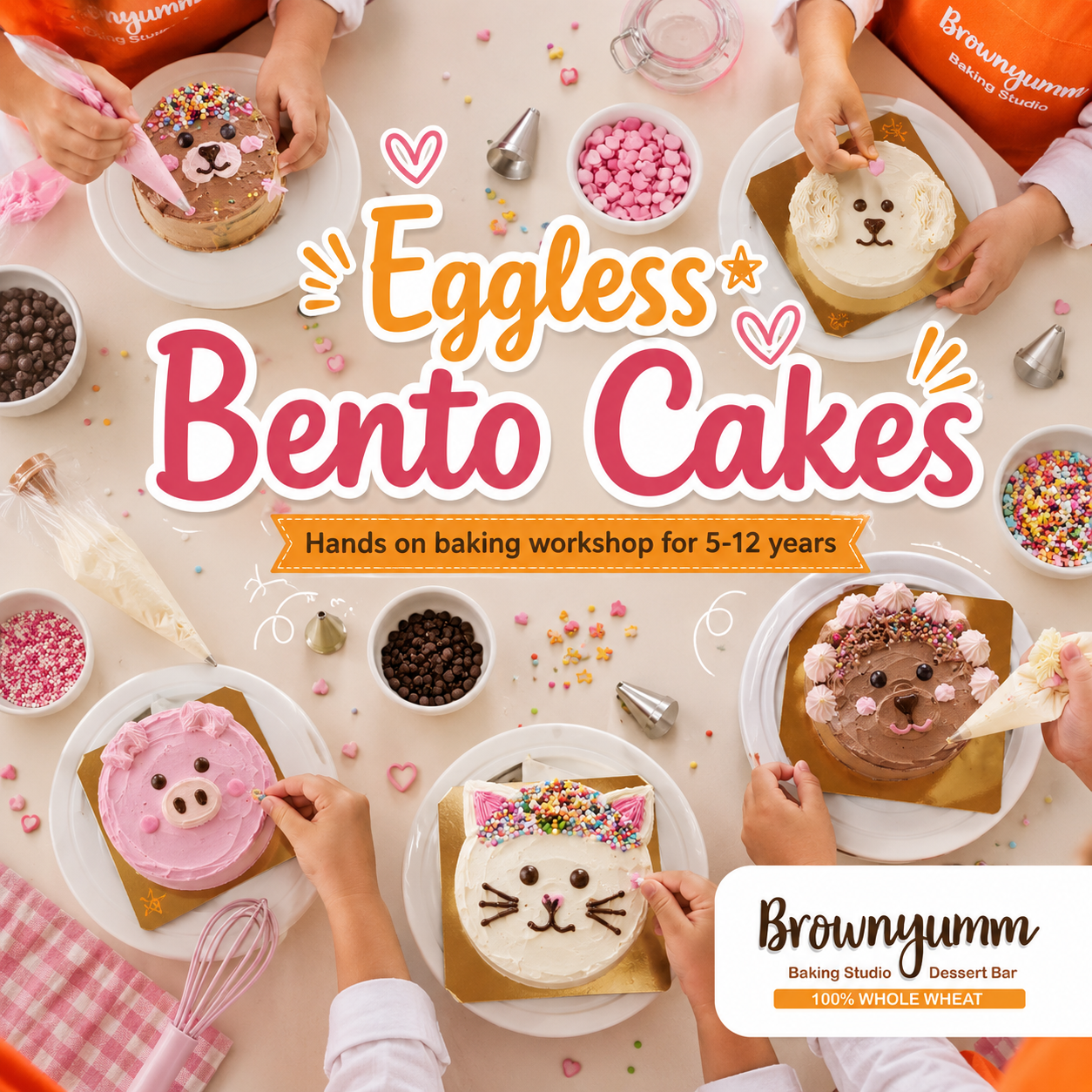 Eggless Bento Cakes