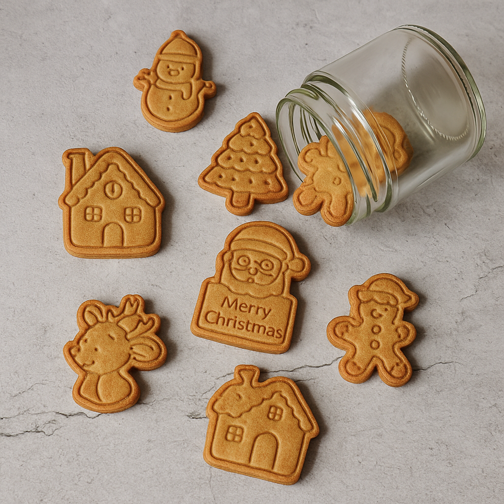 Christmas Special Whole wheat Cookies Jar