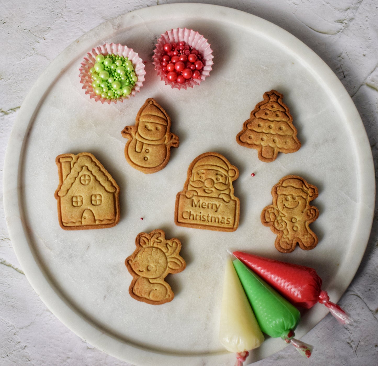 Christmas DIY Eggless Cookie Decoration Kit (150 gm)