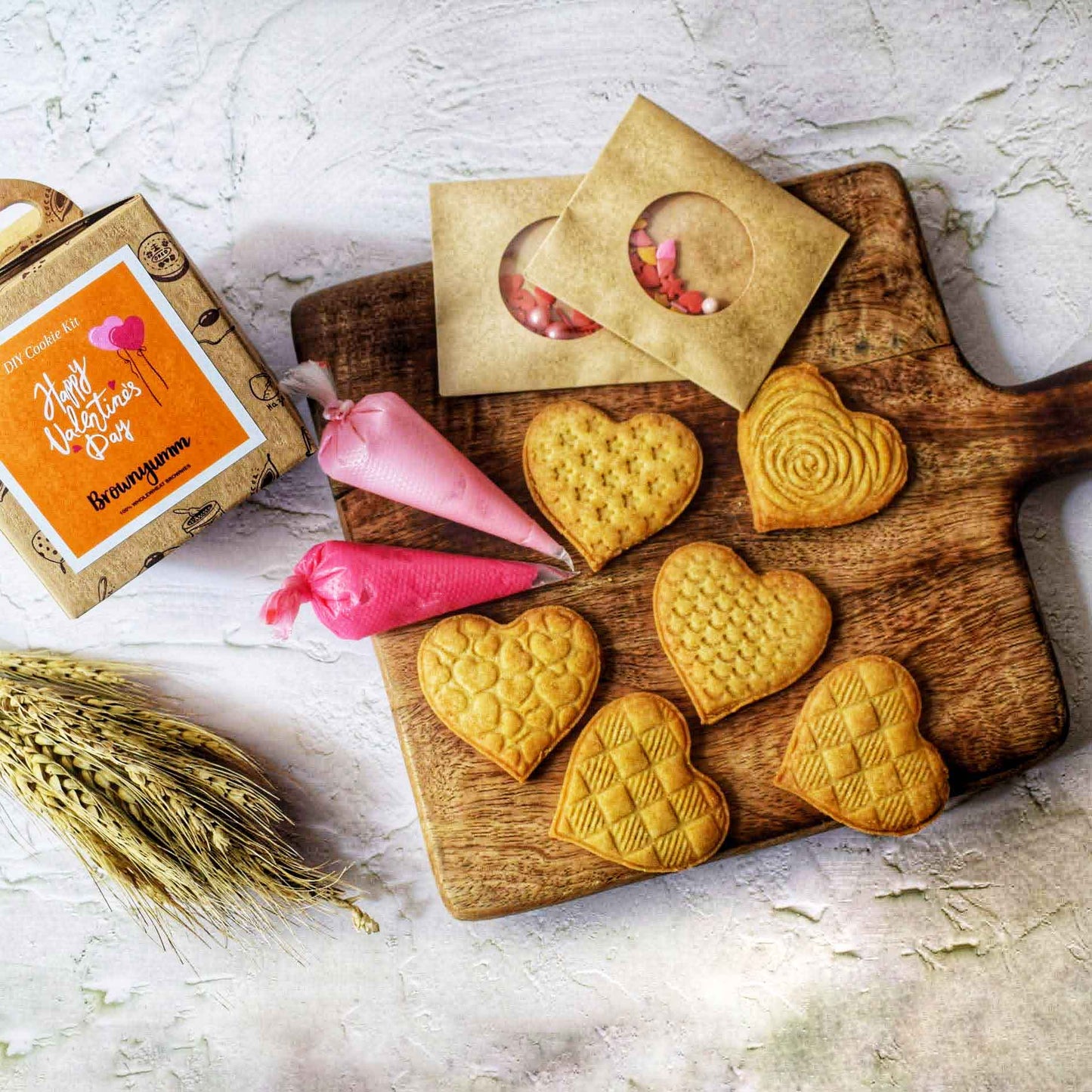 Hearts Cookie DIY Kit