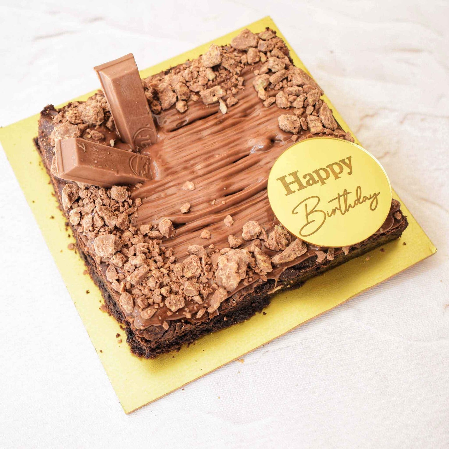 Kitkat Brownie Slab Cake