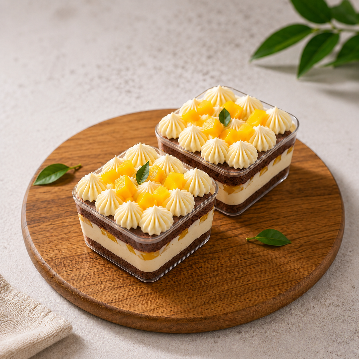 Whole wheat Eggless Mango Tiramisu