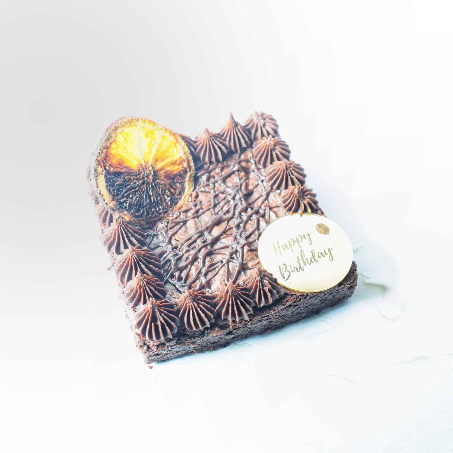 Orange Brownie Slab Cake