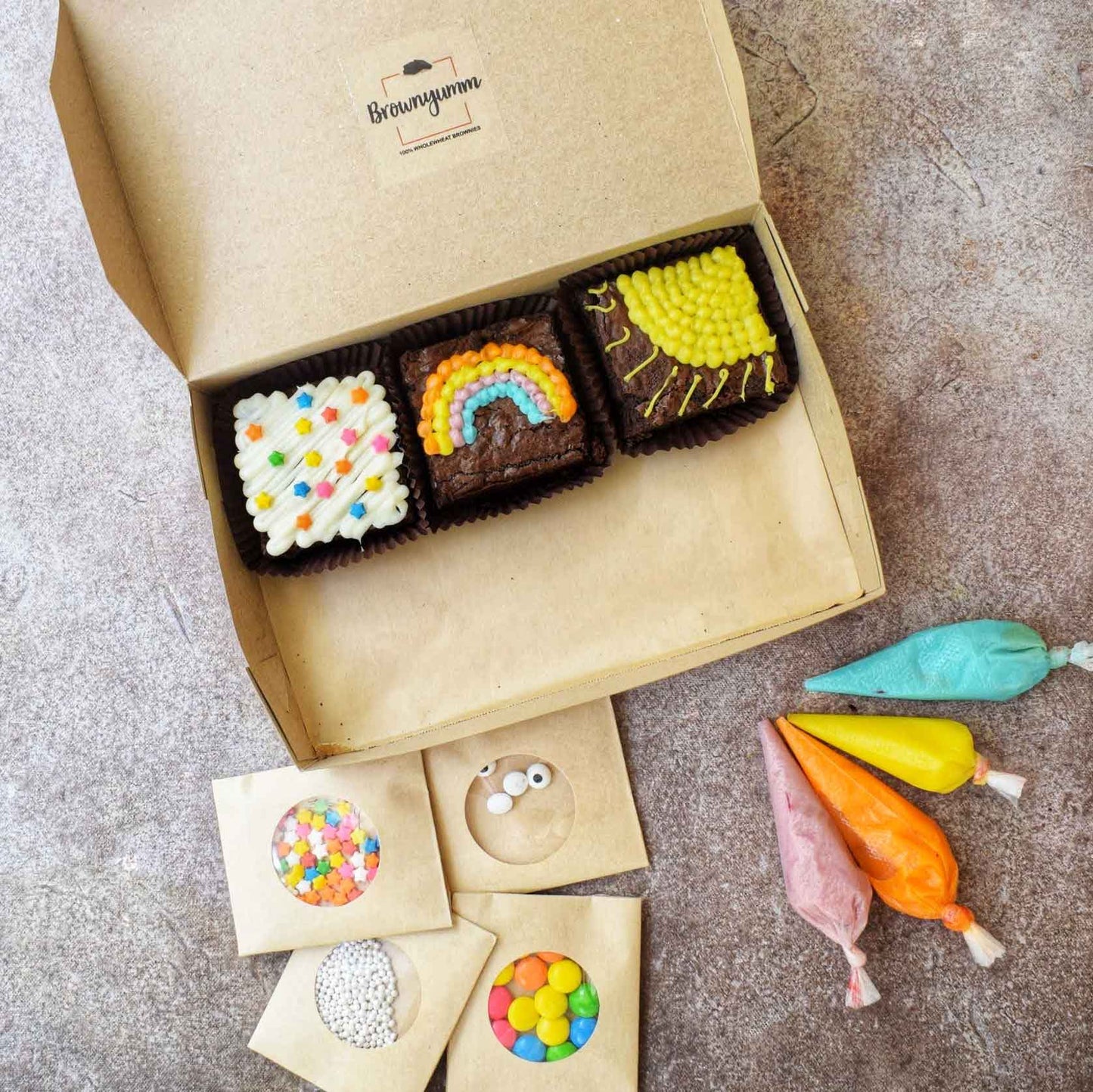 Rainbow Brownie DIY Kit