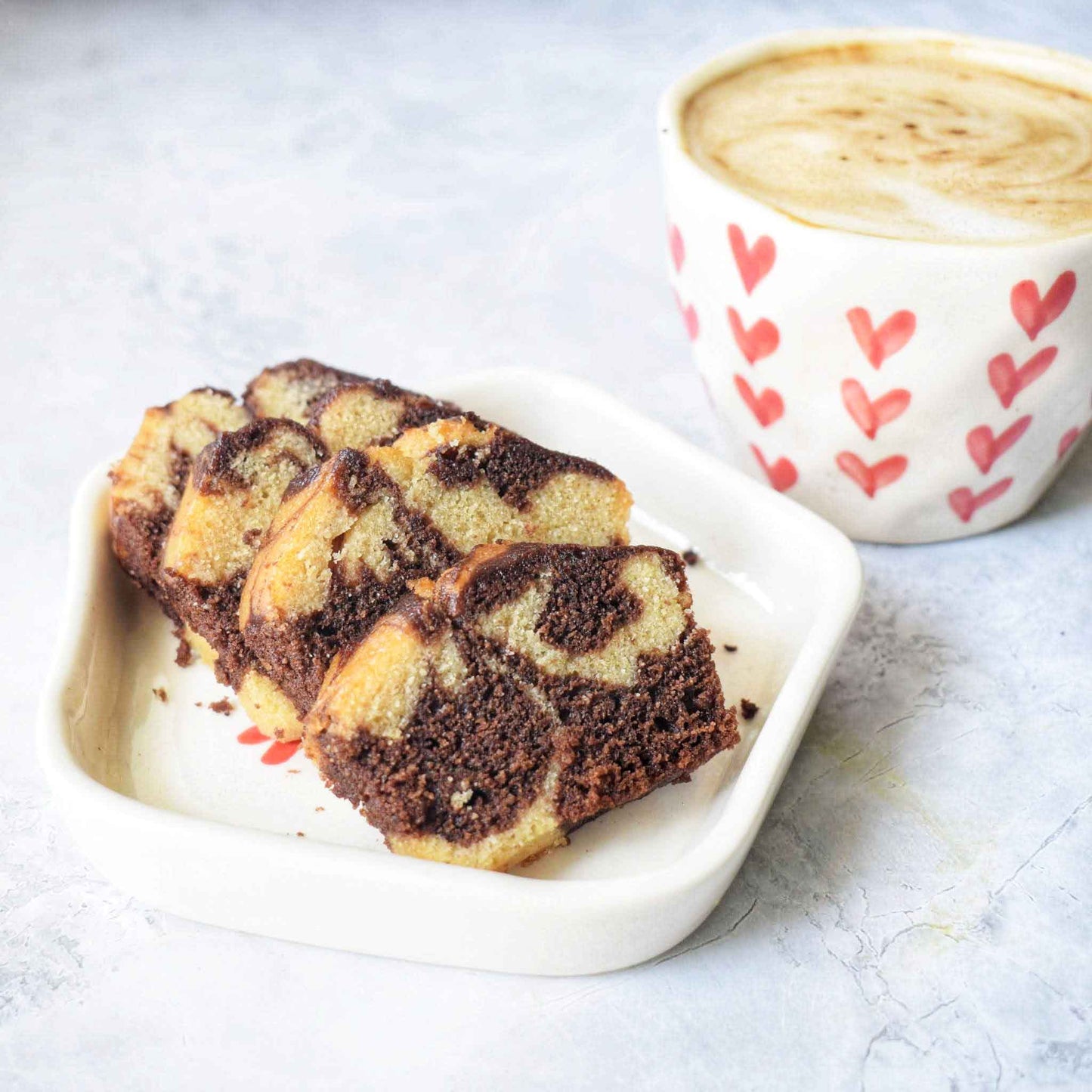 Whole wheat Vegan Marble Cake