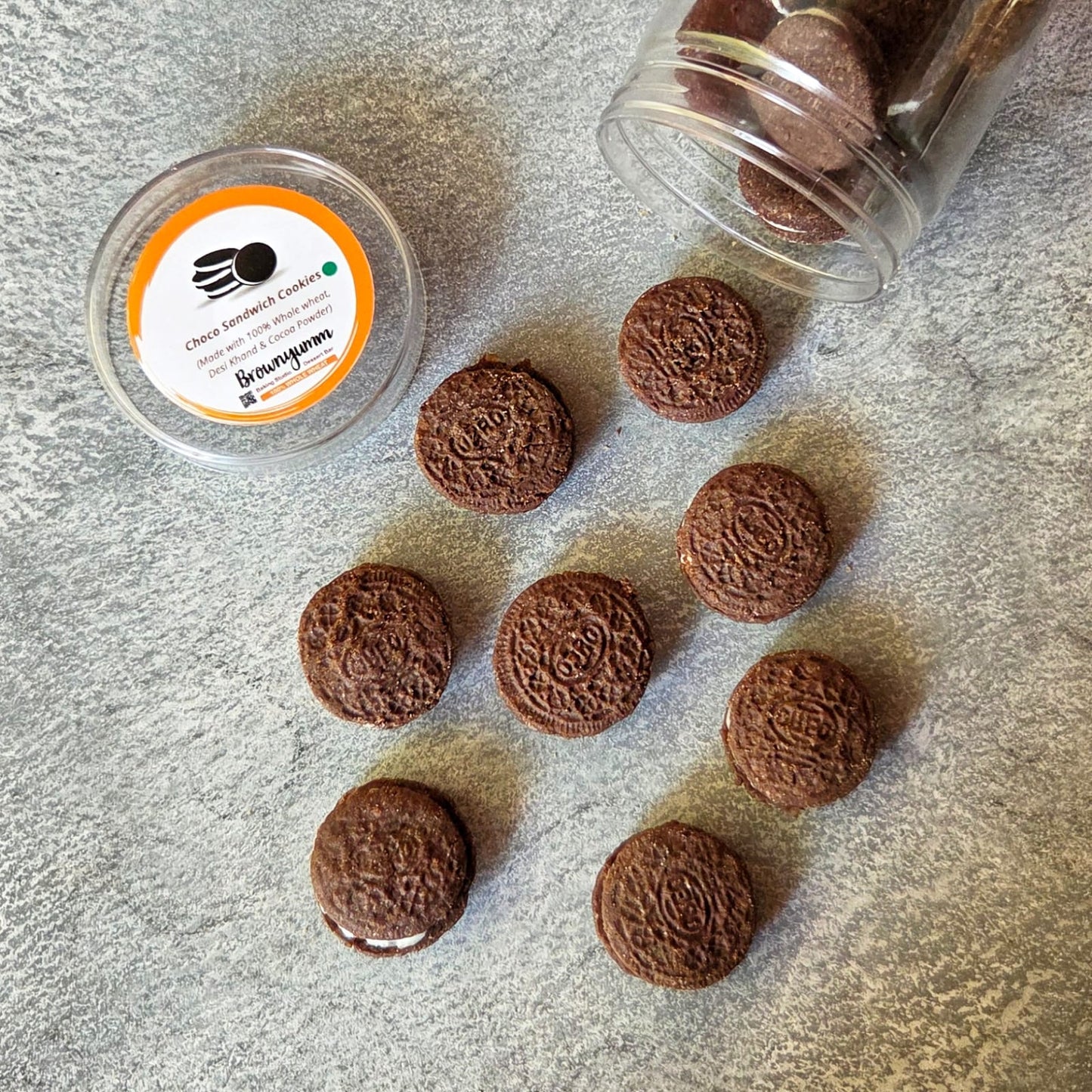 Whole Wheat Chocolate Sandwich Eggless Cookie Jar ( 175 gm)