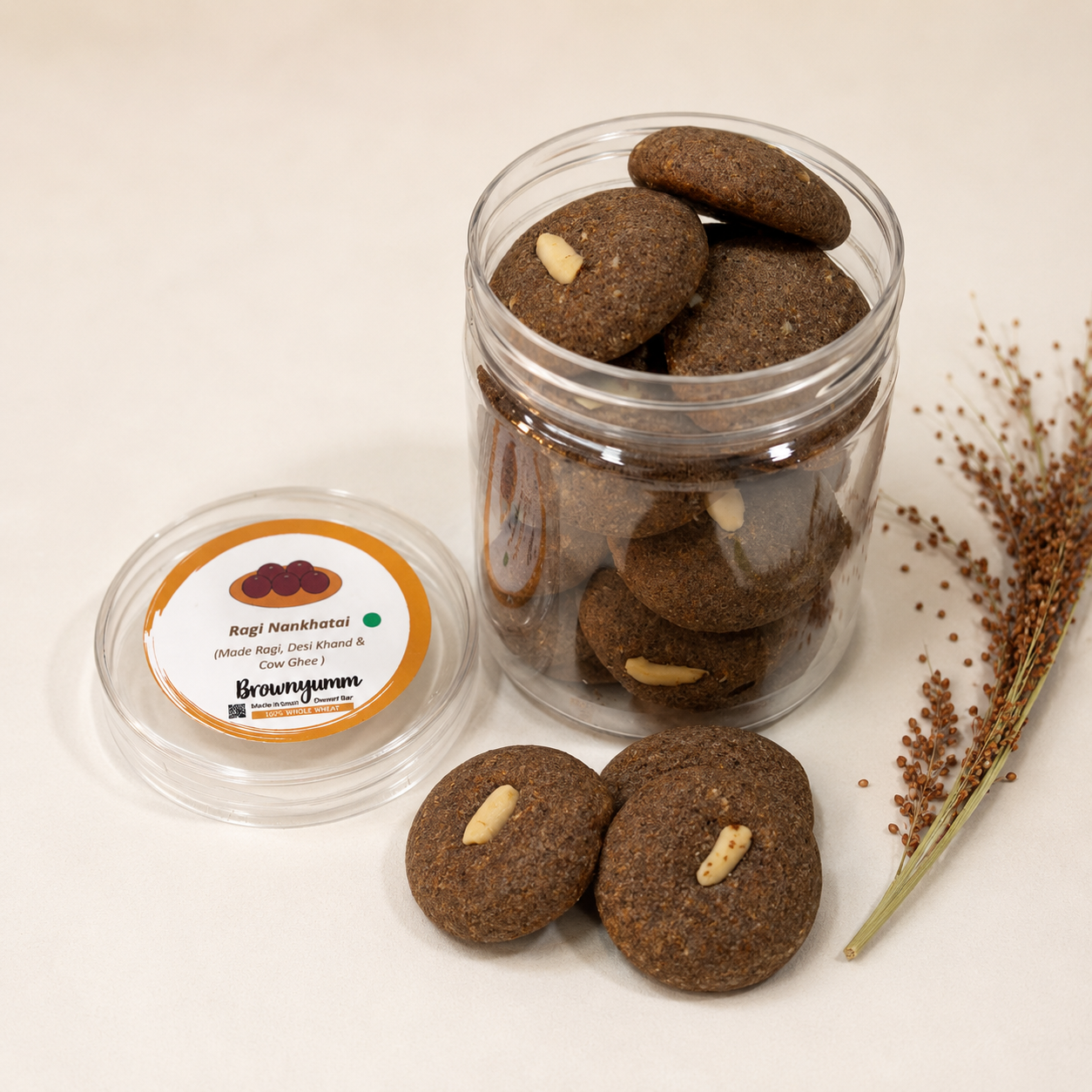Ragi Eggless Nankhatai Jar (200 gm)