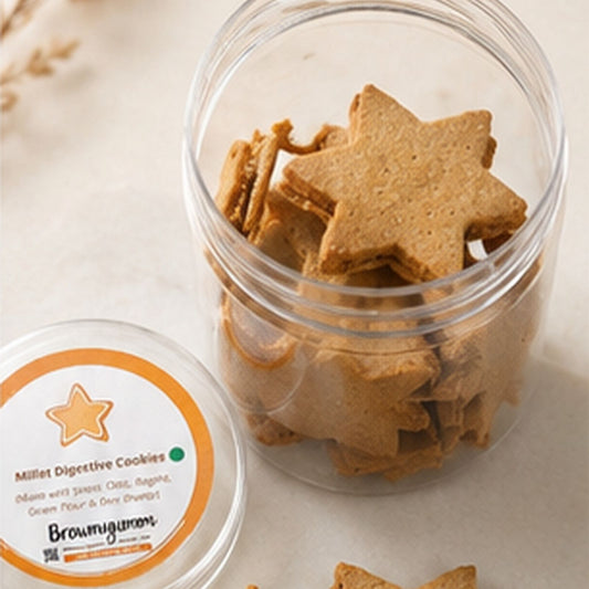 Millet Digestive Eggless Star Cookie Jar (175 gm)