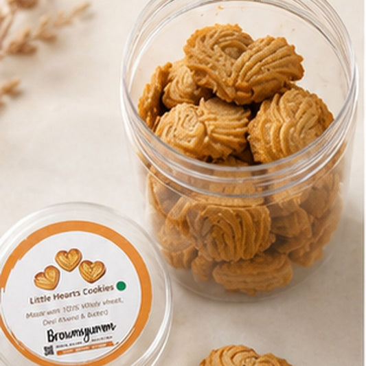 Whole Wheat Little Hearts Eggless Cookie Jar (175 gm)