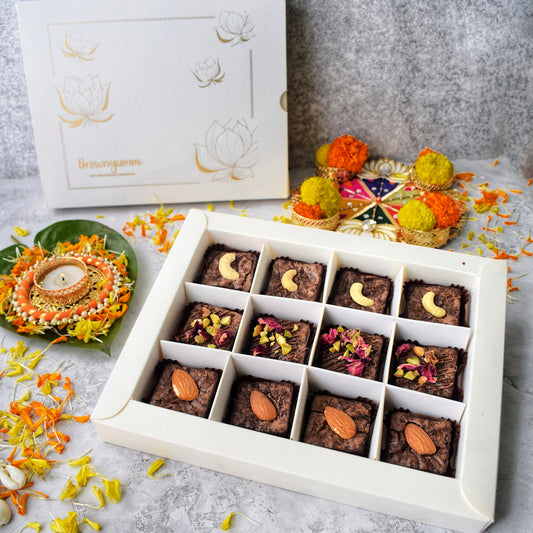 Royal Mini Brownies Gift Box (Eggless)