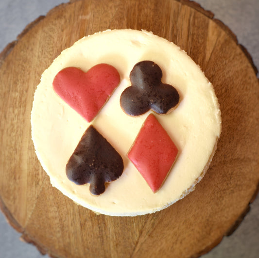 Poker Cheese Cake ( Eggless)