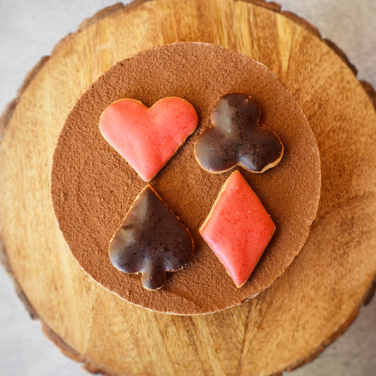 Poker Chocolate Mousse Cake (Eggless)