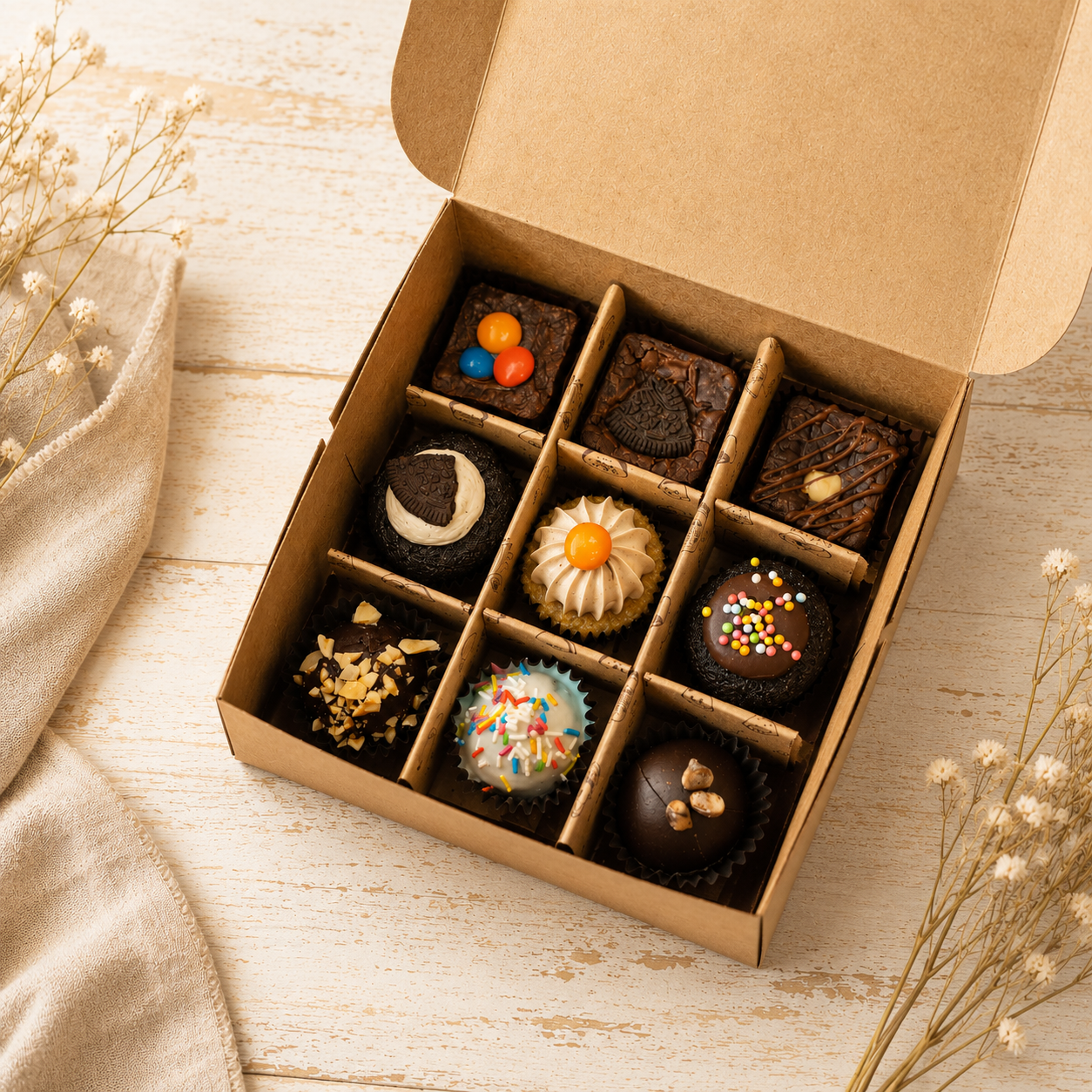 Assorted Bites Tasting Box ( Eggless)