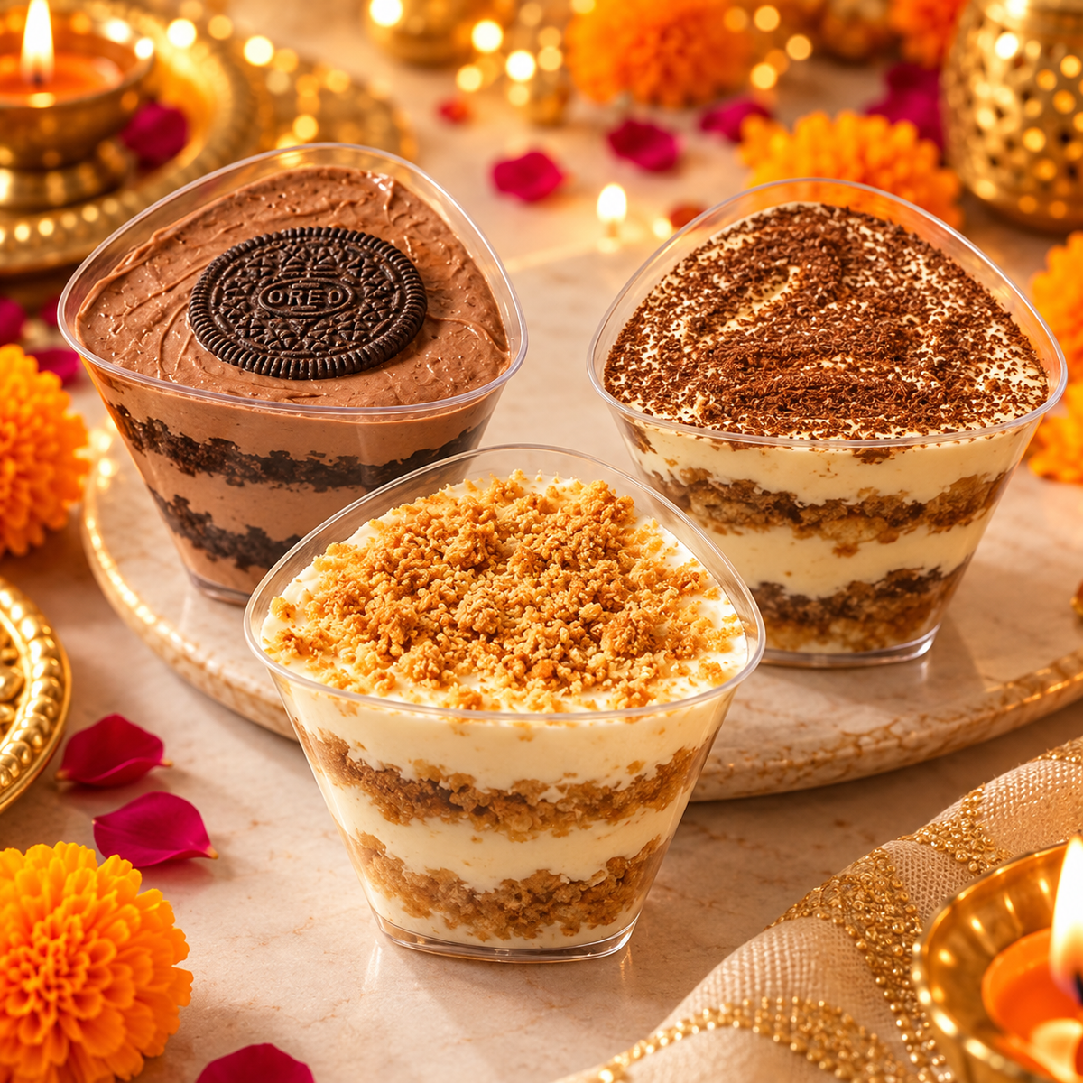 Whole wheat Dessert Cups Pack of 3