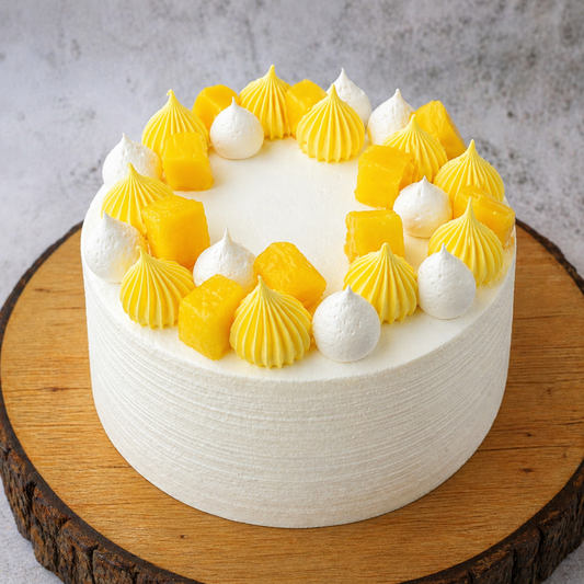 Fresh Mango Sponge Cake
