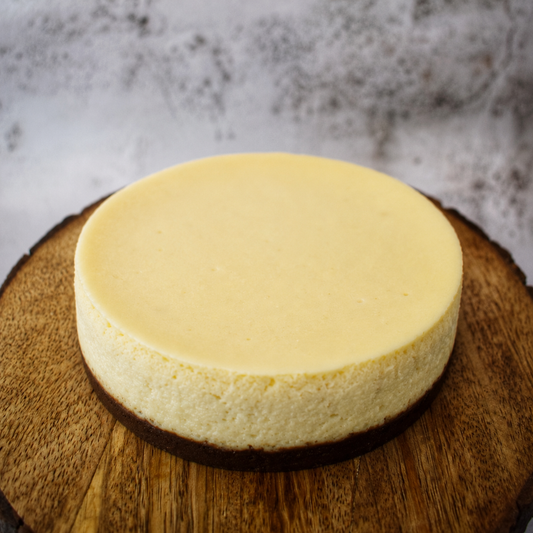 Classic Eggless Baked Cheesecake