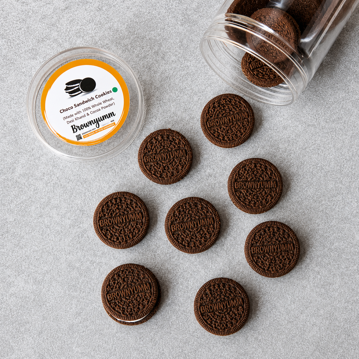 Whole Wheat Chocolate Sandwich Eggless Cookie Jar ( 175 gm)