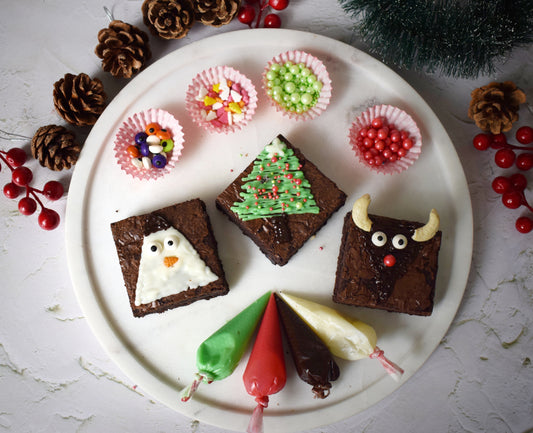 Christmas DIY Eggless Brownie/ Cupcake Decoration Kit