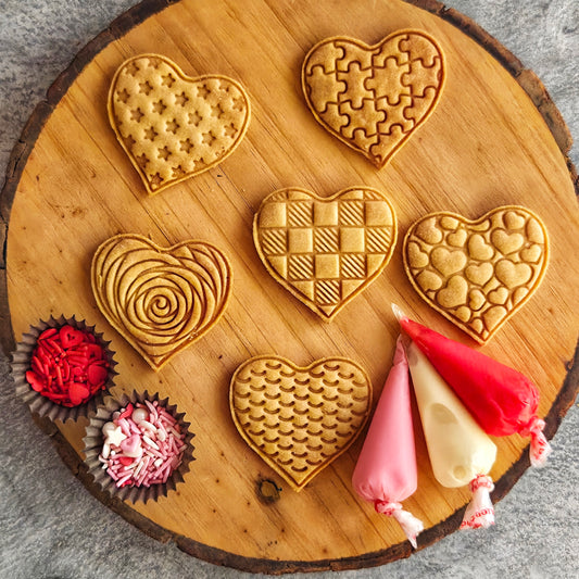 Hearts Eggless Cookie DIY Kit