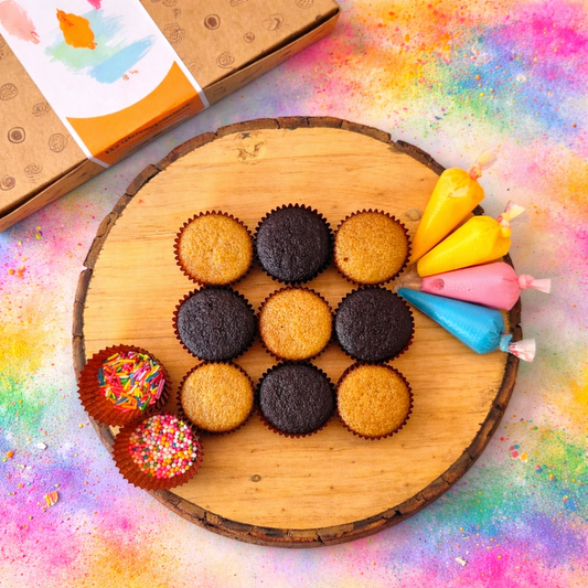 Holi Mini Cupcakes DIY Kit (200 gm)
