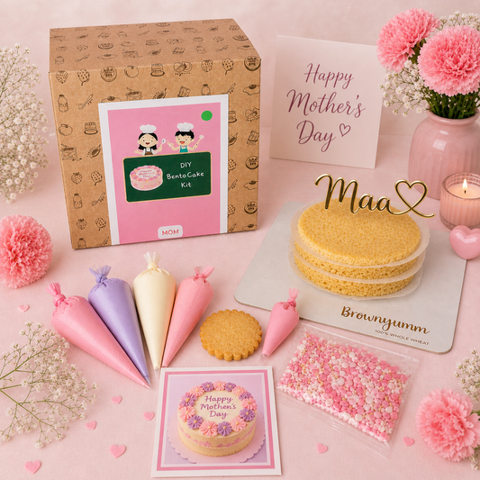 Mother's day Eggless Bento Cake Kit ( 350 gm)