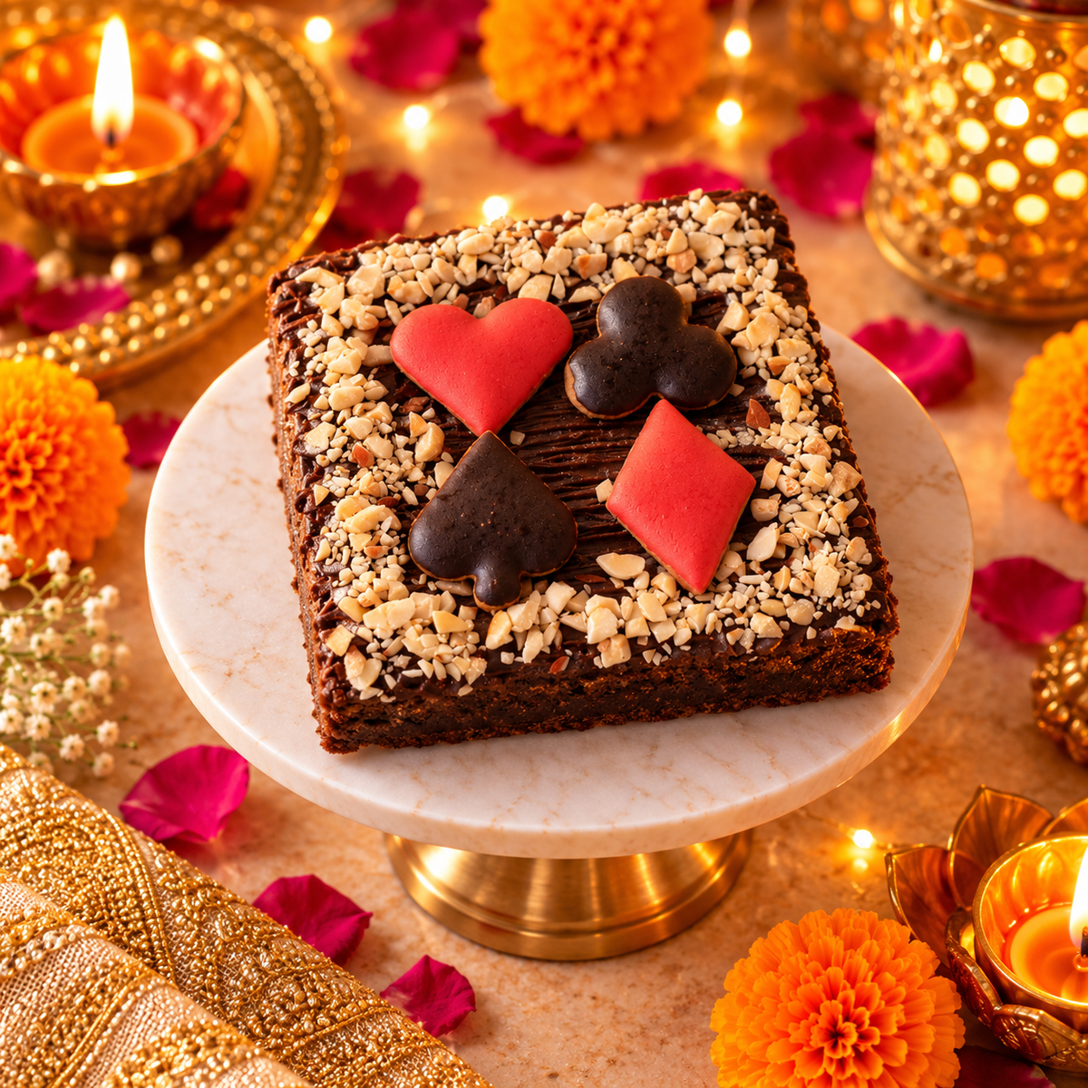 Whole wheat Poker Party Cakes
