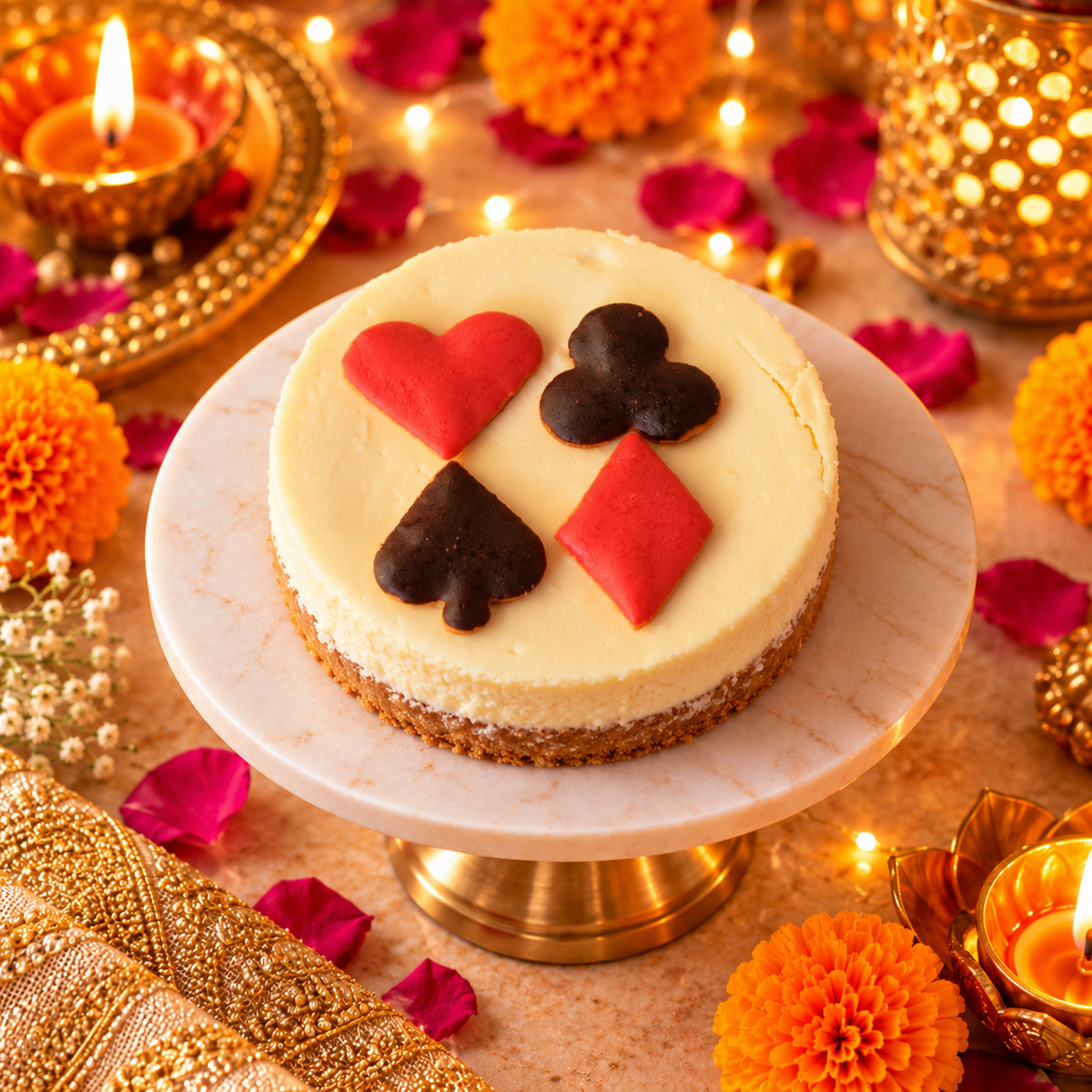 Whole wheat Poker Party Cakes