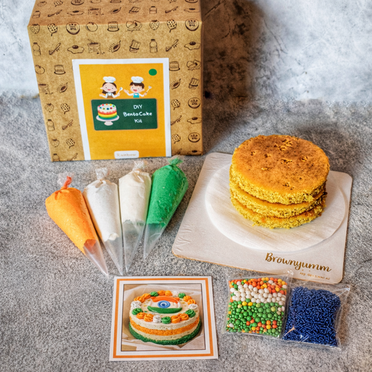 Republic Day DIY Eggless Bento Cake Kit (350 gm )